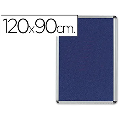 Q-CONNECT Tablero de Anuncios Q-Connect Mural Grande Fieltro Azul 120X90 CM