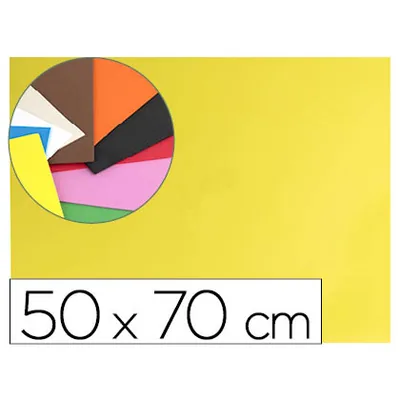 LIDERPAPEL Goma Eva Liderpapel 50X70CM 60G/M2 Espesor 1.5MM Amarillo