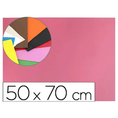 LIDERPAPEL Goma Eva Liderpapel 50X70CM 60G/M2 Espesor 1.5MM Rosa