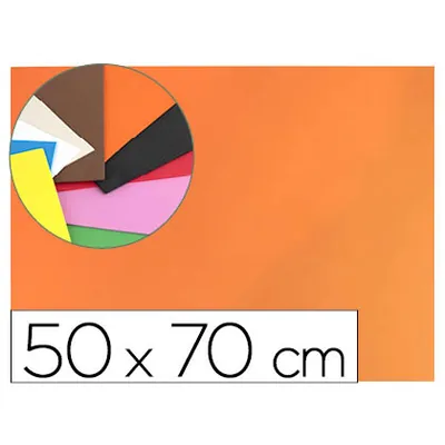 LIDERPAPEL Goma Eva Liderpapel 50X70CM 60G/M2 Espesor 1.5MM Naranja