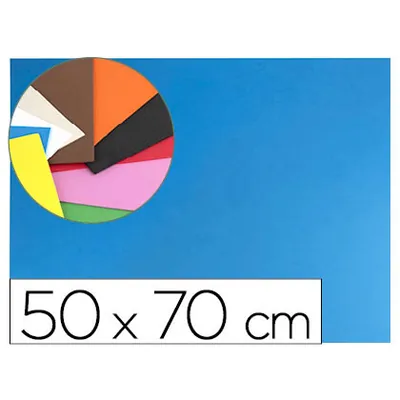 LIDERPAPEL Goma Eva Liderpapel 50X70CM 60G/M2 Espesor 1.5MM Azul