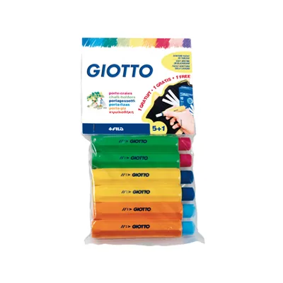 GIOTTO Portatizas Plastico Giotto Blister de 5+1 de Regalo