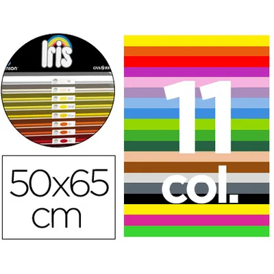 GUARRO Cartulina Guarro 50X65 Contenido "b" 25 Hojas X 11 Colores 185GRS