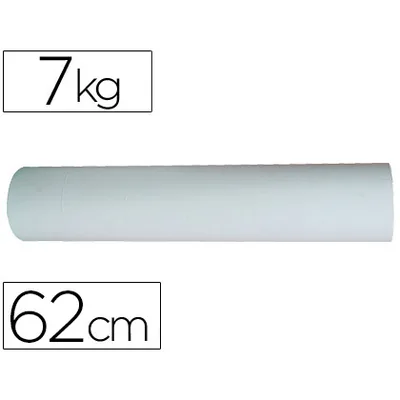 LIDERPAPEL Papel Kraft Liderpapel Bobina Ancho 62 CM Longitud 188 M Peso 7 KG Gramaje 50 GR Blanco
