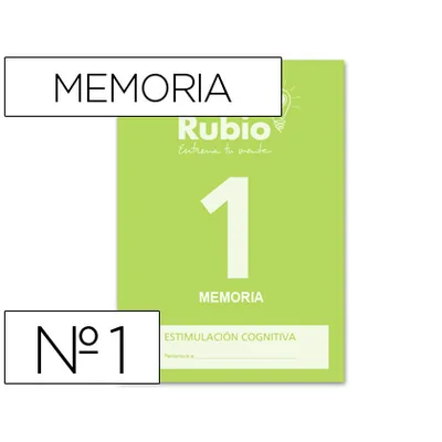 RUBIO Cuaderno Rubio Entrena Tu Mente Estimulacion Cognitiva Memoria 1