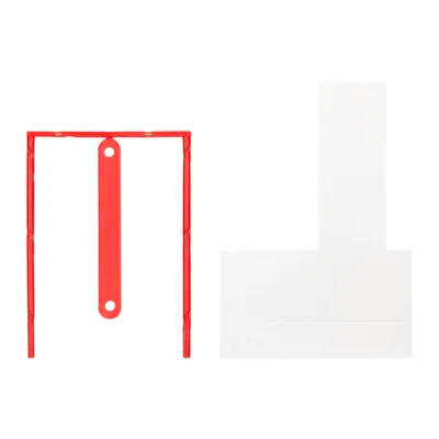 Q-CONNECT Encuadernador Fastener Q-Connect Plastico D-clips Color Rojo Caja de 100 Unidades
