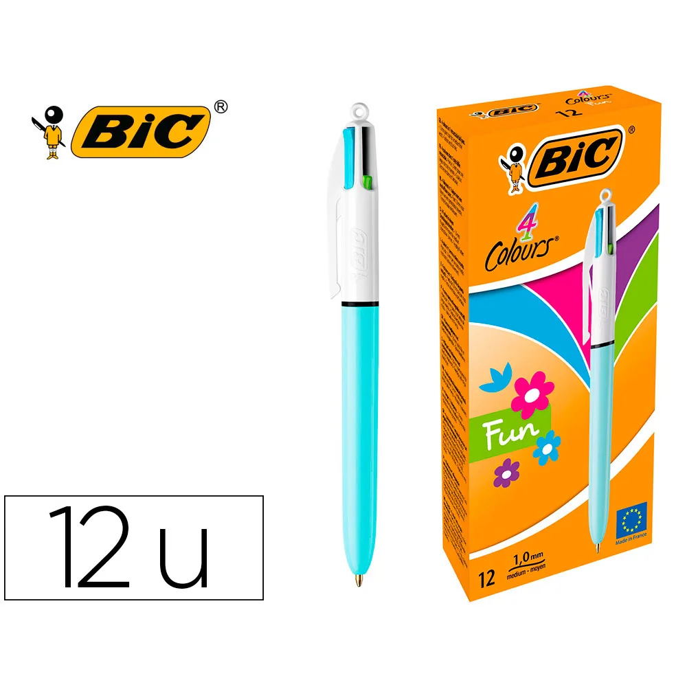 Boligrafo Bic Cuatro Colores Pastel Edicion Limitada