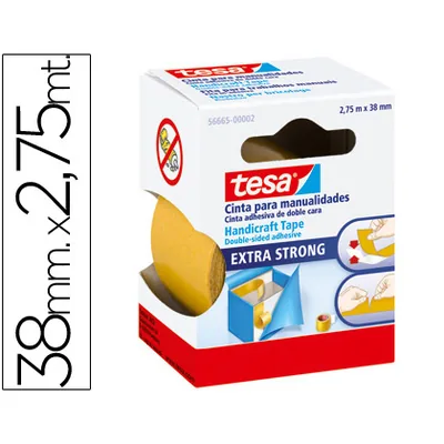 TESA Cinta Doble Cara Tesa Film Manualidades 2,75 M X 38 MM