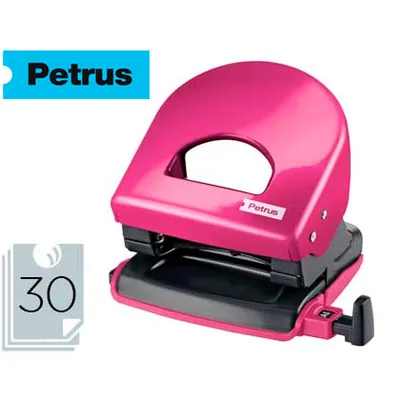 PETRUS Taladrador Petrus 62 Wow Fucsia Metalizado Capacidad 30 Hojas