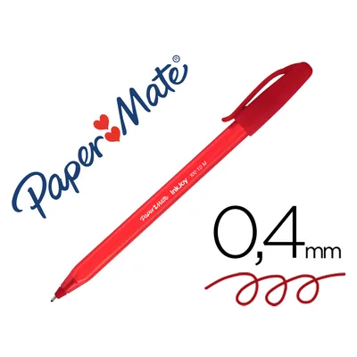 PAPERMATE Boligrafo Paper Mate Inkjoy 100 Punta Media Trazo 1MM Rojo