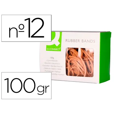 Q-CONNECT Gomillas Elasticas Q-Connect 100 GR Numero 12 120 X 2 MM