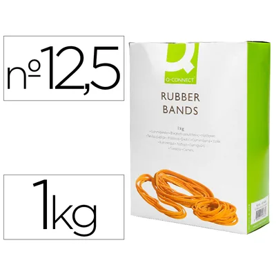 Q-CONNECT Bandas Elasticas Q-Connect 1000 GR 125 X 9 MM Numero 12,5