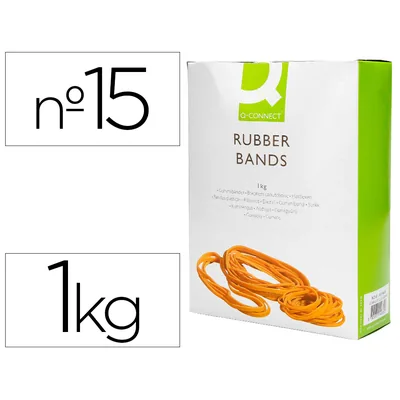 Q-CONNECT Bandas Elasticas Q-Connect 1000 GR 150 X 9 MM Numero 15