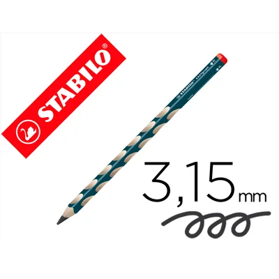 STABILO Lapices de Grafito Stabilo Easygraph Ergonomico para Ambidiestros Mina 3,15 MM Hb