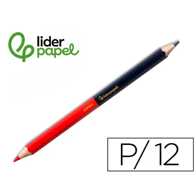 BIC Lapices Bicolor Liderpapel Jumbo Rojo/azul