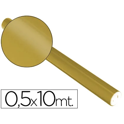 Papel Metalizado Oro Rollo Continuo de 0,5 X 10 M