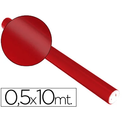 SADIPAL Papel Metalizado Rojo Rollo Continuo de 0,5 X 10 M