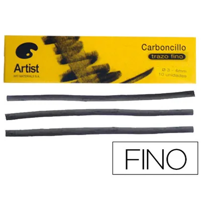 ARTIST Carboncillo Artist Fino 3-4 MM Caja de 10 Unidades