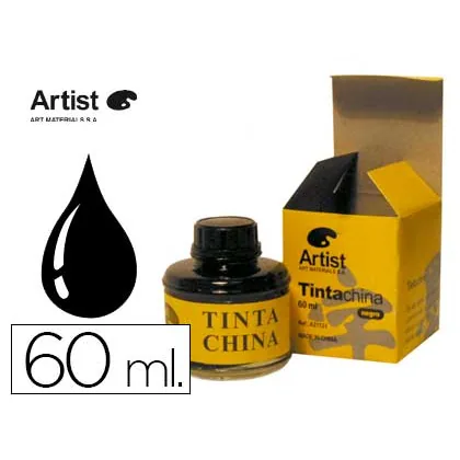 Tinta China Artist Negra Bote 60 ML