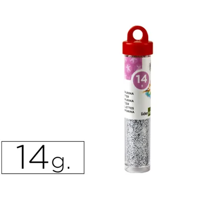 FANTA Purpurina Liderpapel Fantasia Color Plata Bote de 14 GR