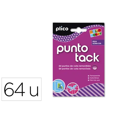 BOSTIK Sujetacosa Masilla Punto Tack de Cola Removible Blister de 64 Unidades