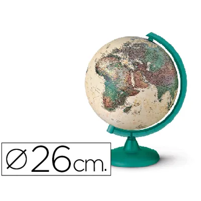 BLANCA Globo Terraqueo con Luz Modelo Camaleonte Diametro 26 CM