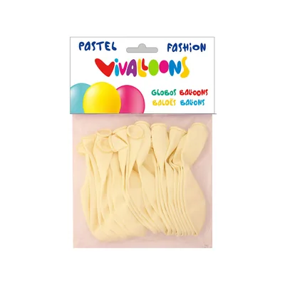 BLANCA Globo 100% Latex Biodegradable Blanco Bolsa de 20 Unidades