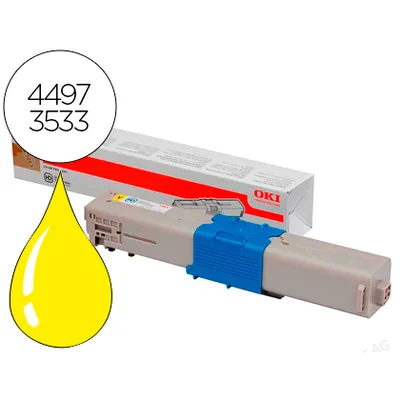 OKI Toner Oki C301DN/C321DN Amarillo 1500 Pag