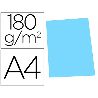 GIO Subcarpeta Cartulina Gio DIN A4 Celeste Pastel 180 G/M2