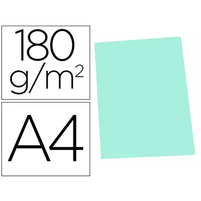 GIO Subcarpeta Cartulina Gio DIN A4 Verde Pastel 180 G/M2