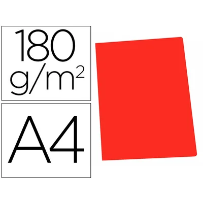 GIO Subcarpeta Cartulina Gio DIN A4 Rojo Pastel 180 G/M2