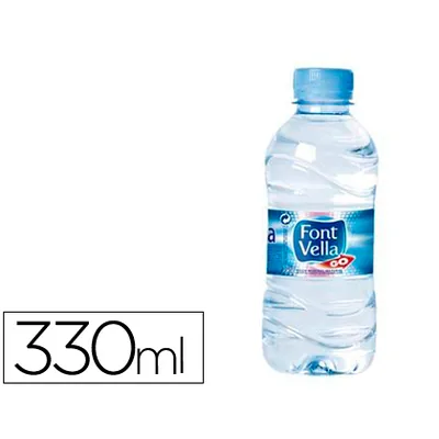 FONT VELLA Agua Mineral Natural Font Vella Botella Sant Hilari 330 ML