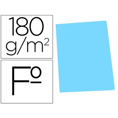 GIO Subcarpeta Cartulina Gio Folio Celeste Pastel 180 G/M2