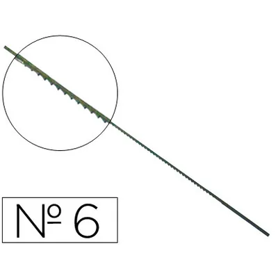 WUTO Pelos de Segueta Madera Nº6 Caja de 144 Unidades