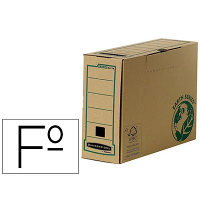 FELLOWES Caja Archivo Definitivo Fellowes Folio Carton Reciclado Lomo 100 MM