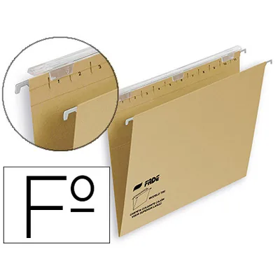 FADE Carpeta Colgante Fade Tiki Folio Visor Superior 290 MM Efecto Lupa Kraft Eco 220 G/m Lomo V
