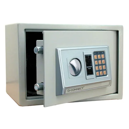 Caja de Seguridad Q-Connect Electronica Clave Digital Capacidad 10L con Accesorios Fijacion 310X200X200 MM
