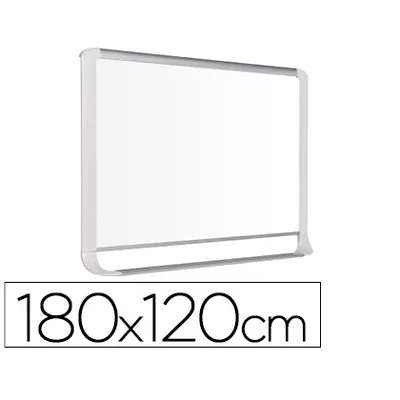 BI-OFFICE Pizarra Blanca Bi-Office Lacada con Bandeja Integrada 180X120 CM