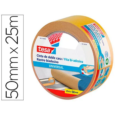 TESA Cinta Adhesiva Tesa Doble Cara Universal 25 M X 50 MM