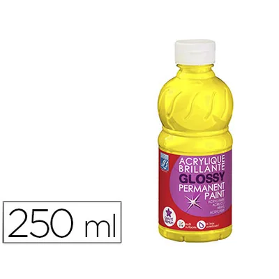 L&B Pintura Acrilica L&B Brillo Amarillo Primario Bote de 250 ML