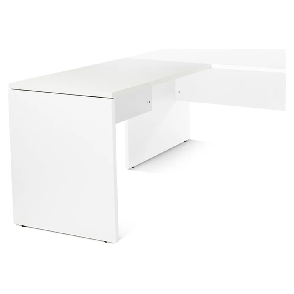 Ala para Mesa Rocada Serie Work 100X60 CM Derecha O Izquierda Acabado AW04 Blanco/blanco