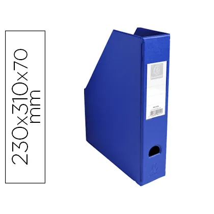 Revistero Exacompta Pvc Lomo 70 MM Color Azul 230X310X70 MM