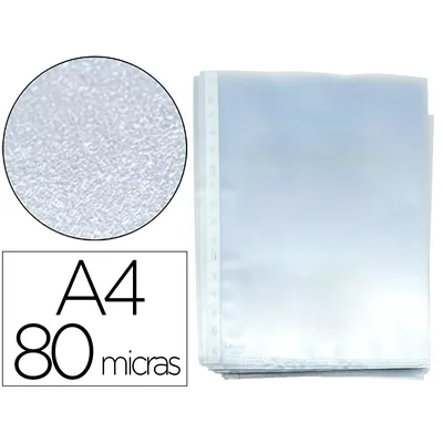 ESSELTE Funda Multitaladro Esselte DIN A4 Polipropilen 30% Reciclado 80 Mc 16 Taladros Piel de Naranja Caja 100 Unidades