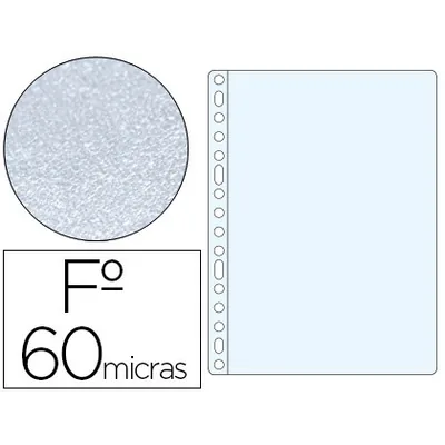 ESSELTE Funda Multitaladro Esselte Folio Polipropileno 65 Mc Piel de Naranja Caja de 100 Unidades
