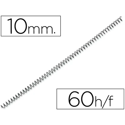 Q-CONNECT Espiral Metalico Q-Connect 56 4:1 10MM 1MM Caja de 200 Unidades