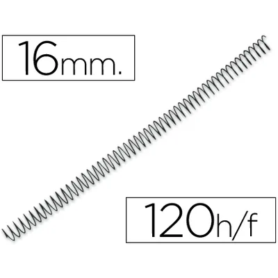 Q-CONNECT Espiral Metalico Q-Connect 56 4:1 16MM 1,2MM Caja de 100 Unidades