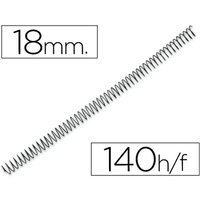 Q-CONNECT Espiral Metalico Q-Connect 56 4:1 18MM 1,2MM Caja de 100 Unidades