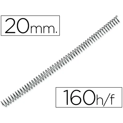 Q-CONNECT Espiral Metalico Q-Connect 56 4:1 20MM 1,2MM Caja de 100 Unidades