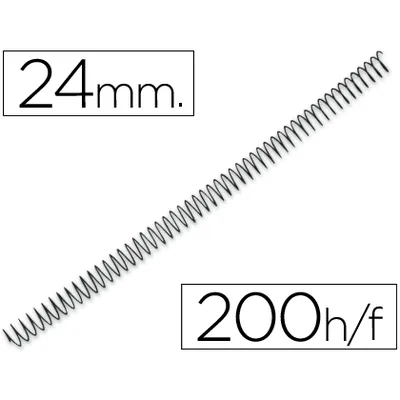 Q-CONNECT Espiral Metalico Q-Connect 56 4:1 24MM 1,2MM Caja de 100 Unidades