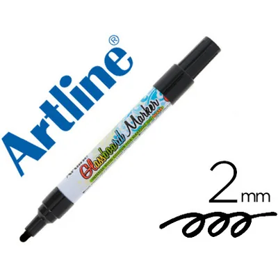 ARTLINE Rotulador Artline Glass Marker Especial Cristal Borrable en Seco O Humedo Color Negro